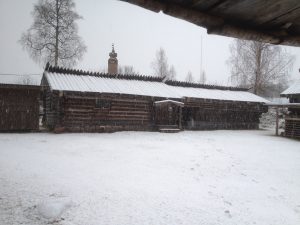 Bostadshus från Rämma Fäbodar. Huset är en sk enkelstuga med stuga, förstuga och kammare. 