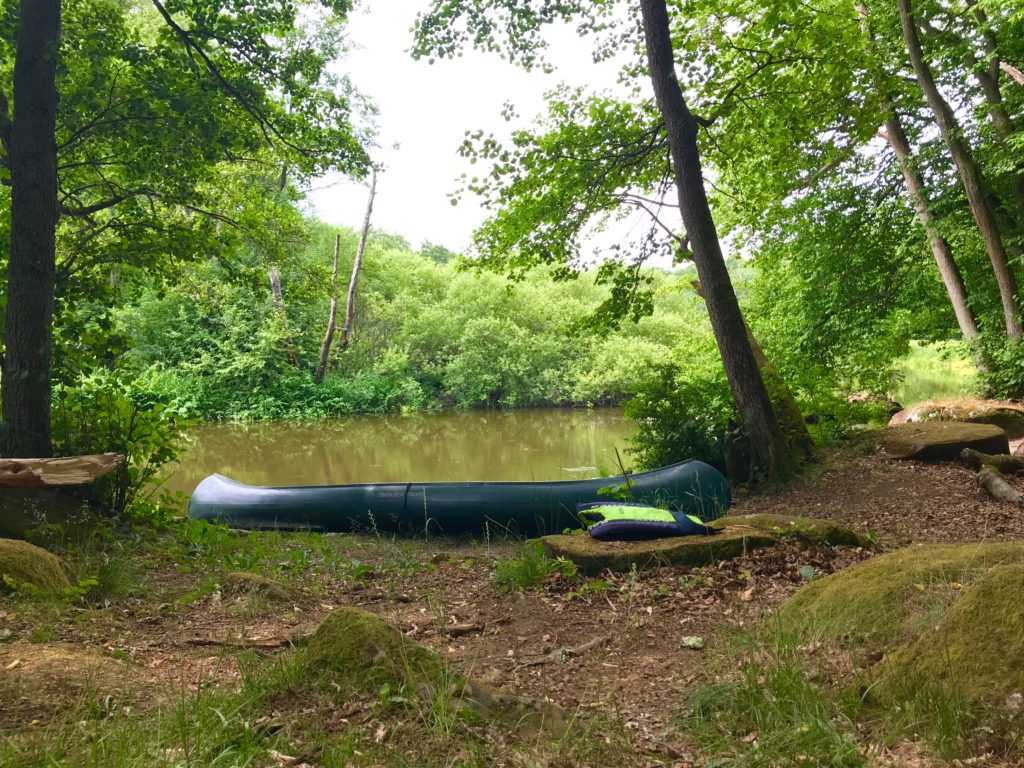 Paddla kanot kanadensare rönne å paddling